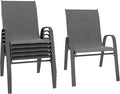 Betterhood Patio Chairs Set of 6, Stackable Outdoor Dining Chairs Set by Betterhood