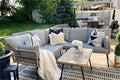 YITAHOME 4 Pieces Patio Furniture Set, Outdoor Wicker Conversation Sectional by YITAHOME