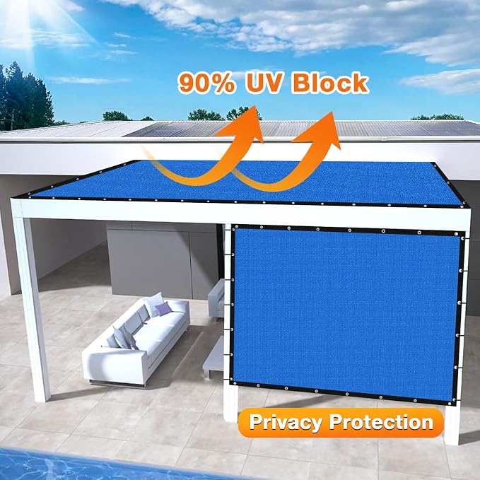 Artpuch Outdoor Pergola Shade Cover 6' X 8' Sun Shade Cloth - Image 3