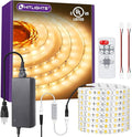 HitLights Warm White LED Strip Lights Kit 3000K, 16.4ft Dimmable Tape Light by HitLights