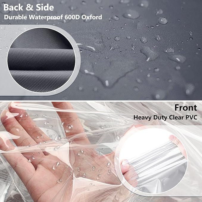 Waterproof Shelf Cover, 600D Heavy Duty Dustproof Storage Wire Rack Covers - Image 4