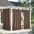 NICETOWN 2 Panels Weighted Blackout Outdoor Curtains by NICETOWN