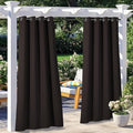 NICETOWN 2 Panels Patio Outdoor Curtains Waterproof, Thermal Insulated by NICETOWN
