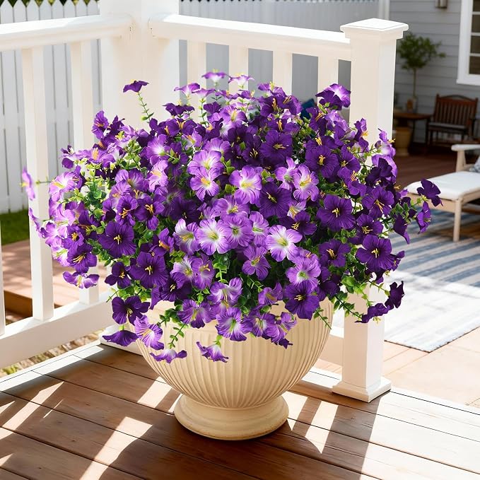 INQCMY Artificial Flowers for Outdoors Fake Plants Spring Decoration, 12 by INQCMYPlantRack
