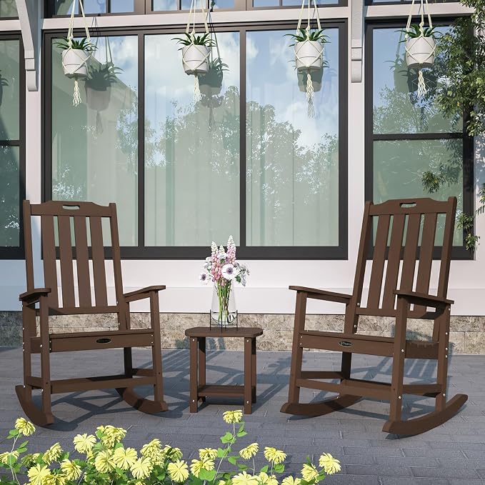 Oversized Rocking Chair Set of 4, Outdoor Rocking Chair - Image 2