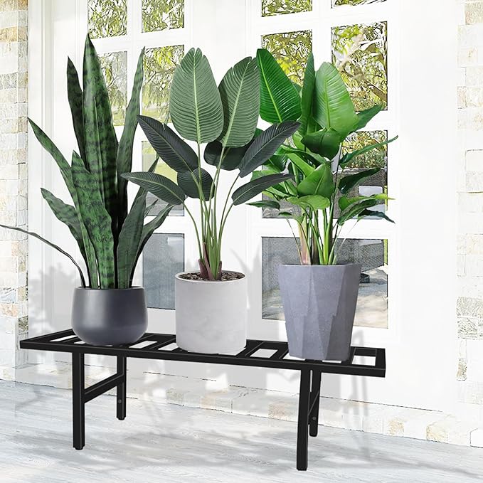 Plant Stand Indoor Outdoor, Heavy Duty Iron Pedestal Stands Metal Plant Stand - Image 2