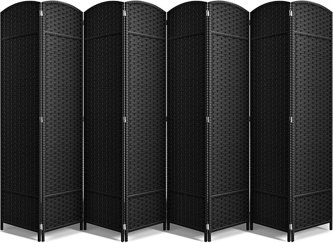 Sorbus 8-Panel Black Room Divider by Sorbus