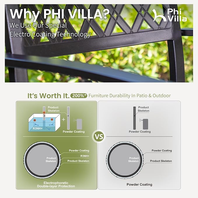 PHI VILLA 9 Piece Outdoor Dining Set - Image 6