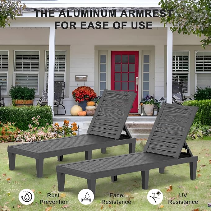 EasyUp Resin Chaise Lounge Chairs - Image 4