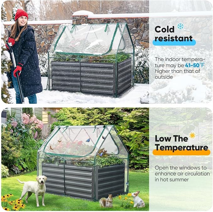 Quictent Raised Garden Bed Galvanized Raised Beds - Image 2