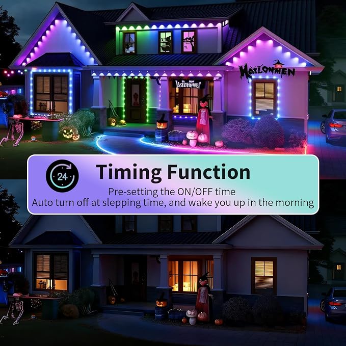 Permanent Outdoor Lights, 100ft Smart Eave Lights - Image 4