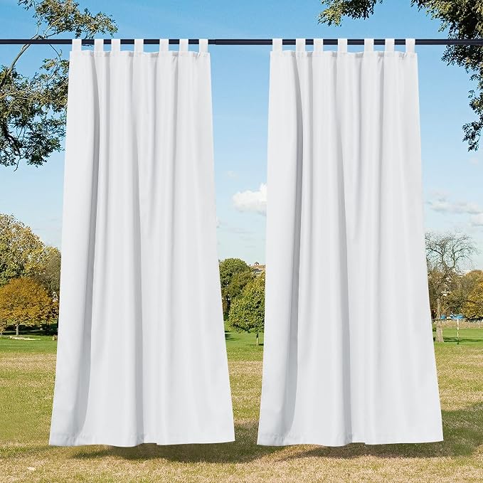 NICETOWN 2 Panels Waterproof Outdoor Curtains by NICETOWN