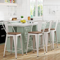 Yongqiang 24" Bar Stools Set of 4 Modern Farmhouse Counter Height Bar Chairs by lightupyourlife