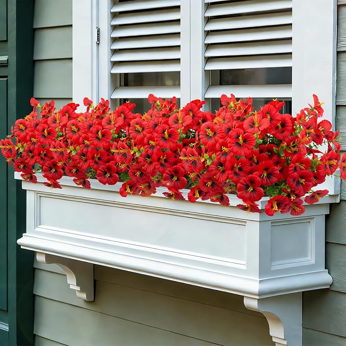 12 Bundles Artificial Pansy Flowers - Image 5