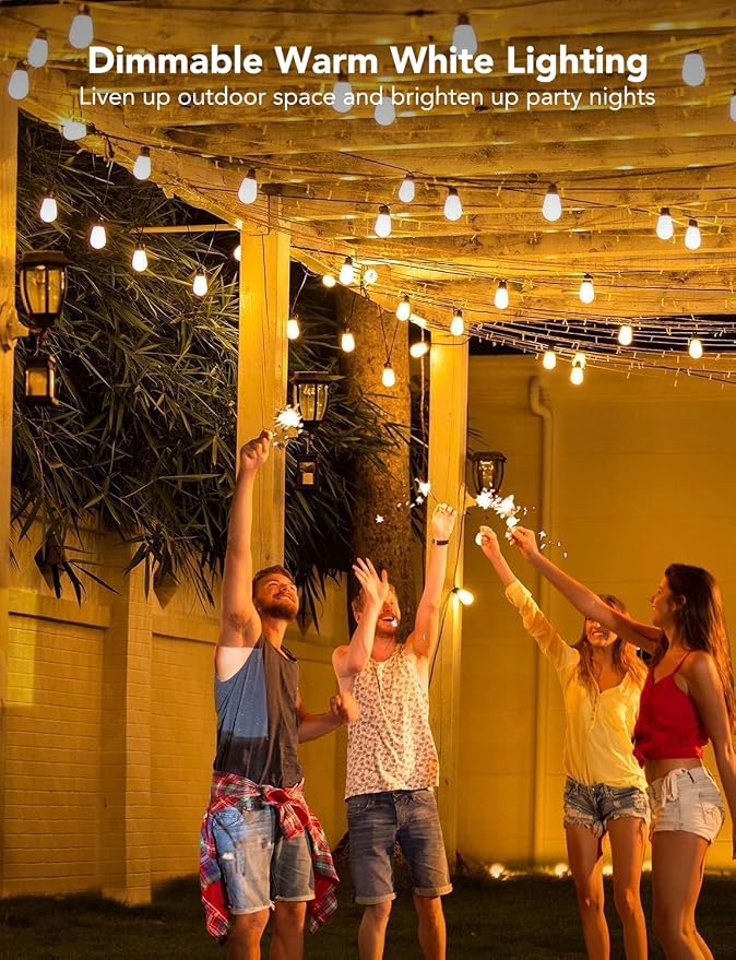 Govee Smart Outdoor String Lights H7015, 48ft RGBIC Outdoor Lights - Image 3