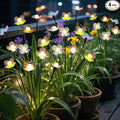 Solar Garden Lights, 4 Pack 24 LED Solar Swaying Flower Light, Waterproof by MRHEPHAESTUS