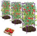 3 Pack Tomato Cages, Square Tomato Plant Stakes Support Cages Trellis by MQHUAYU