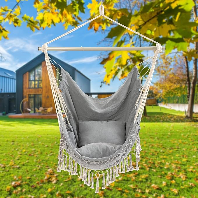 Hammock Chair, Hanging Rope Swing Seat - Image 8