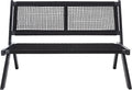 SAFAVIEH Outdoor Collection Kobina Black Acacia Wood/Black Rope Foldable Bench by SAFAVIEH
