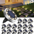btfarm 16 Pack Solar Lights Outdoor, 8 LED Solar Ground Lights IP65 Waterproof by btfarmdecorativelighting