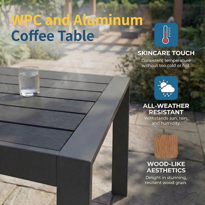 Solaste Aluminum Patio Furniture Set - Image 7