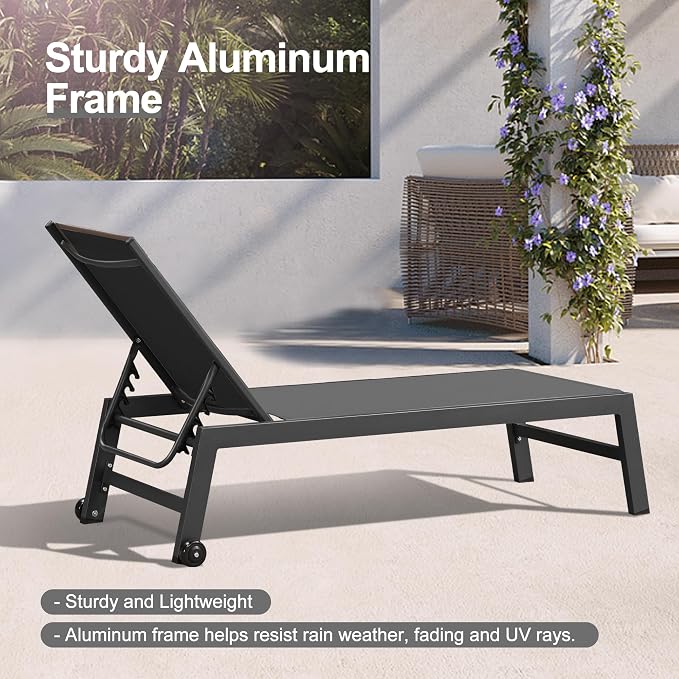 PURPLE LEAF Outdoor Chaise Lounge - Image 8