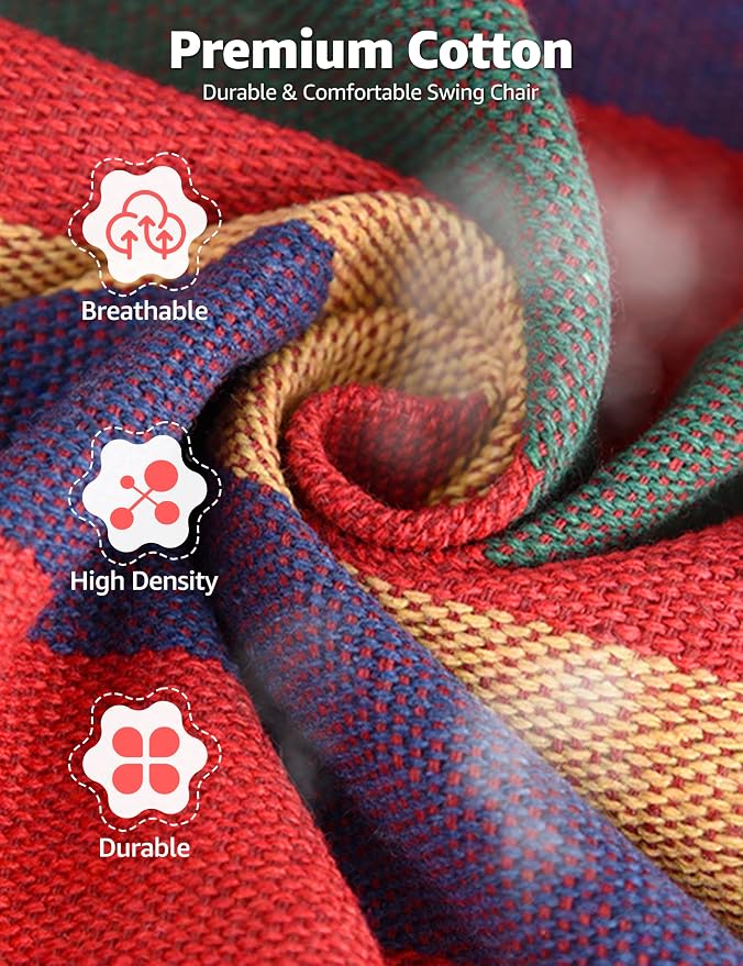 Hammock Chair Swing 2 Cushions Included - Image 6
