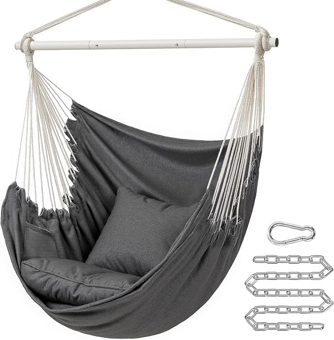 SONGMICS Hammock Chair, Load Capacity 500 lb, Hanging Chair by SONGMICSbySONGMICSHOME