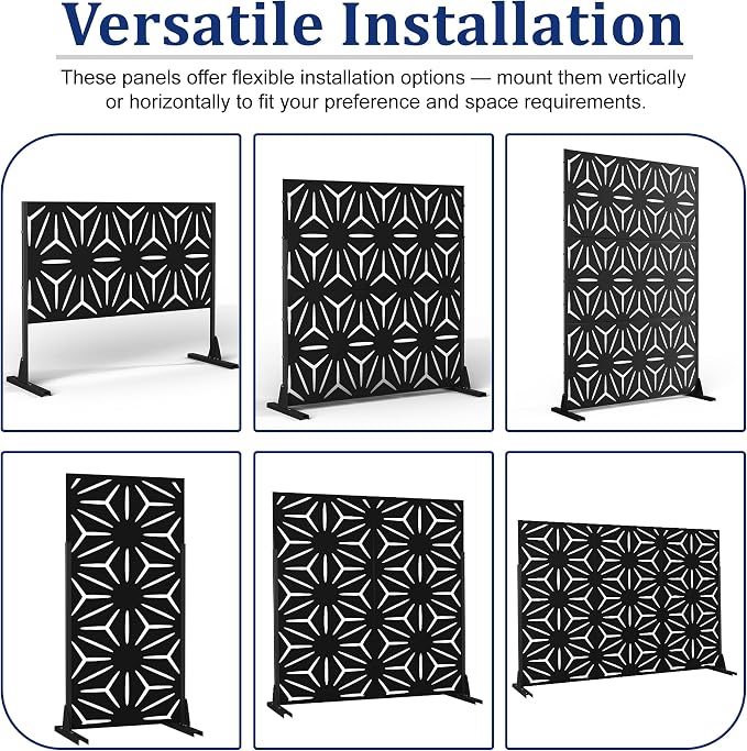 Outdoor Privacy Screen, Freestanding Privacy Fence Panels - Image 4