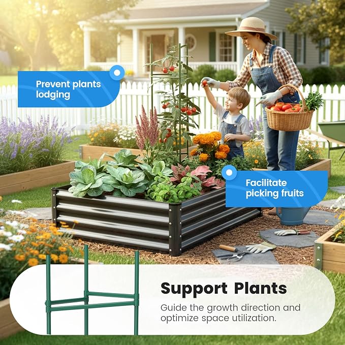 Quictent Galvanized Raised Garden Bed 4x3x1 Ft Metal Planter Box - Image 2
