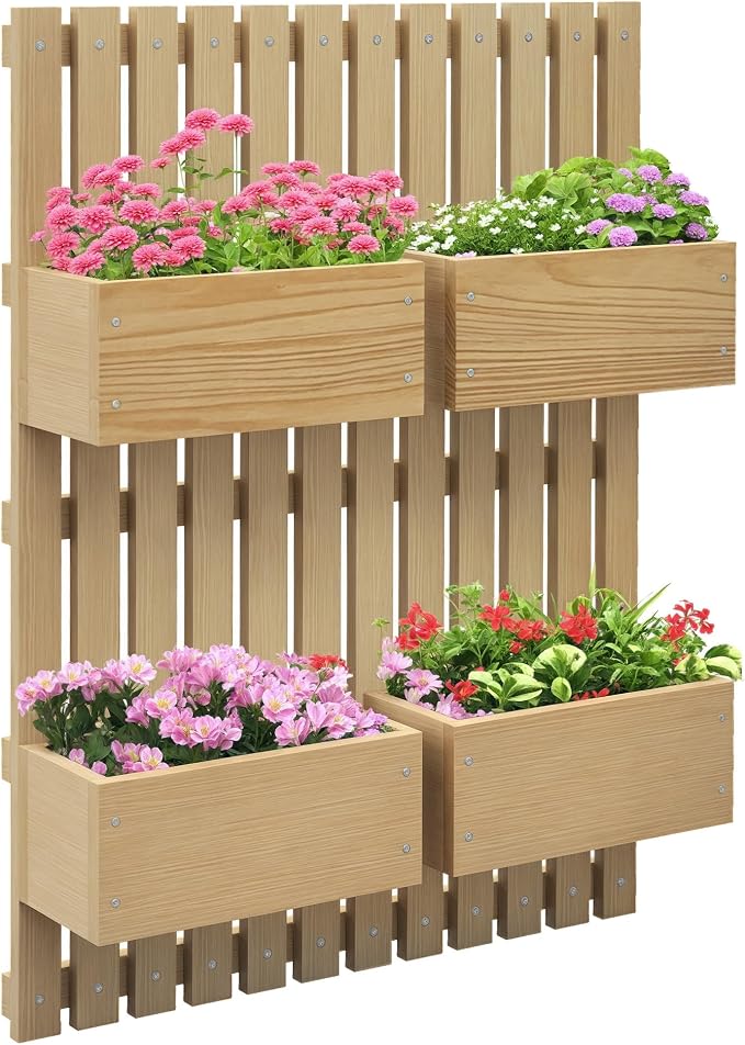 Outsunny 4 Box Raised Garden Bed by Outsunny