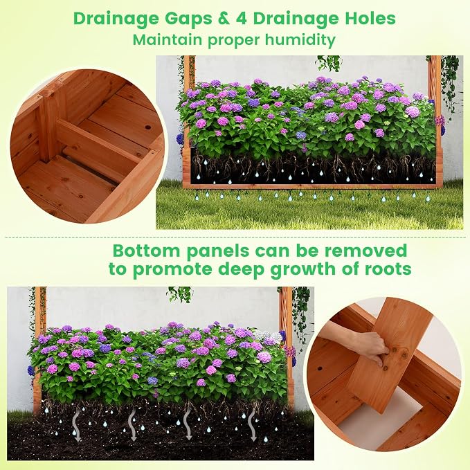 Giantex Set of 2 Raised Garden Bed - Image 5