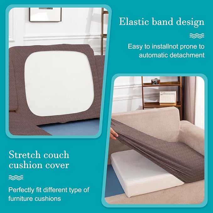 12Pcs Stretch Patio Cushion Covers, Outdoor Couch Covers Replacement, Outdoor - Image 5