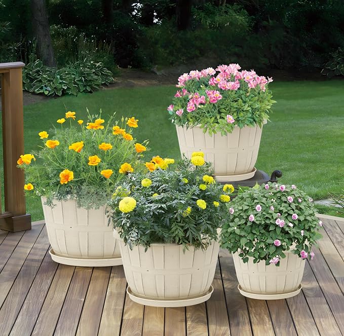 Quarut 10 inch Plastic Flower Pots - Image 5