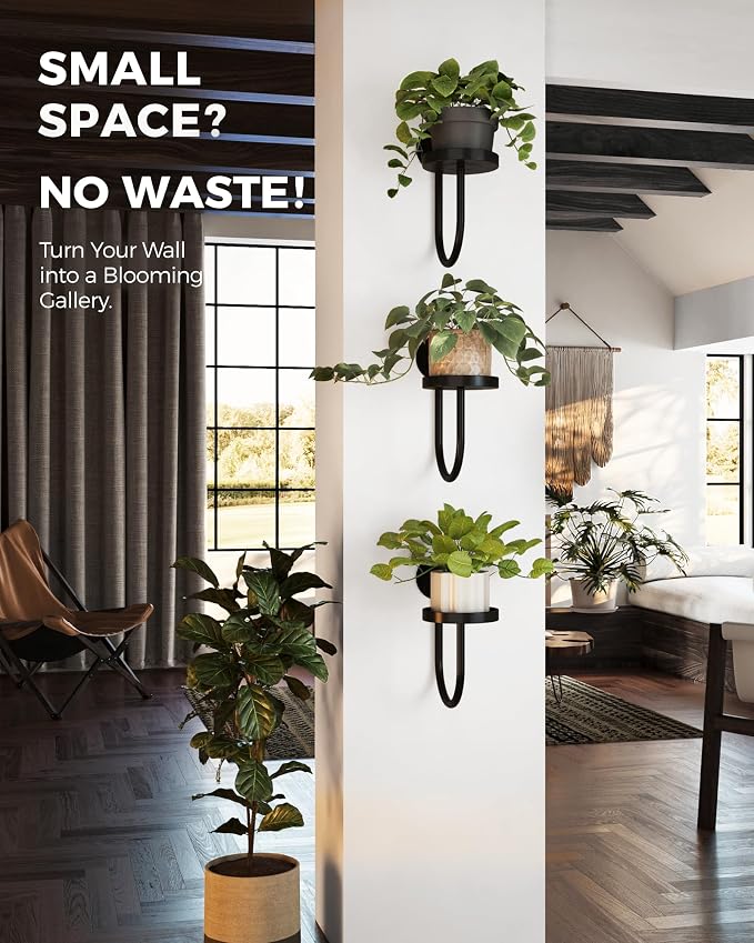 Bamworld Hanging Planters for Indoor Plants Wall Plant Holder Plant Hanger - Image 5