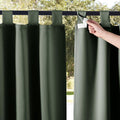 NICETOWN 2 Panels Greyish Green Long Outdoor Curtainss by NICETOWN