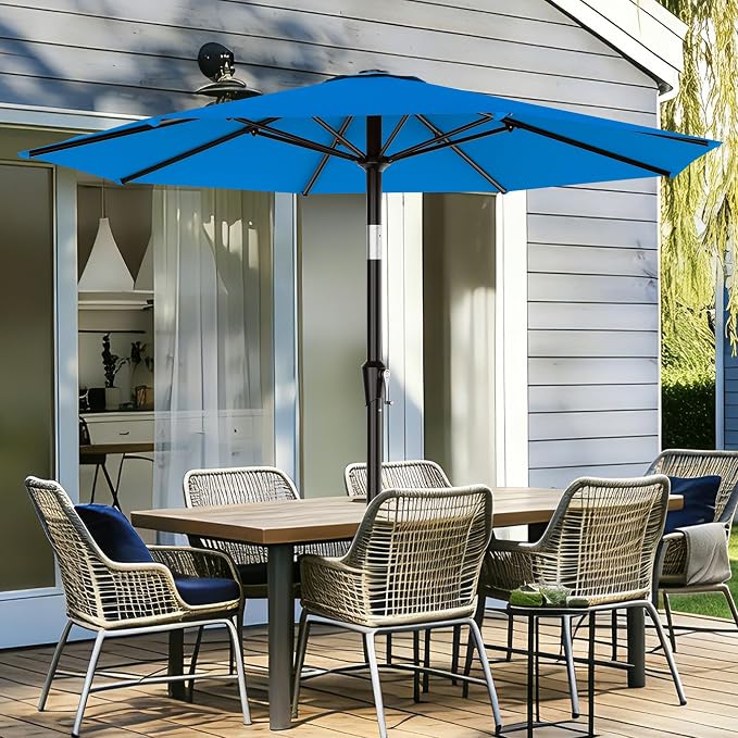 AreShark 9 FT Patio Umbrella for Outdoor, Outdoor Table Umbrella - Image 2