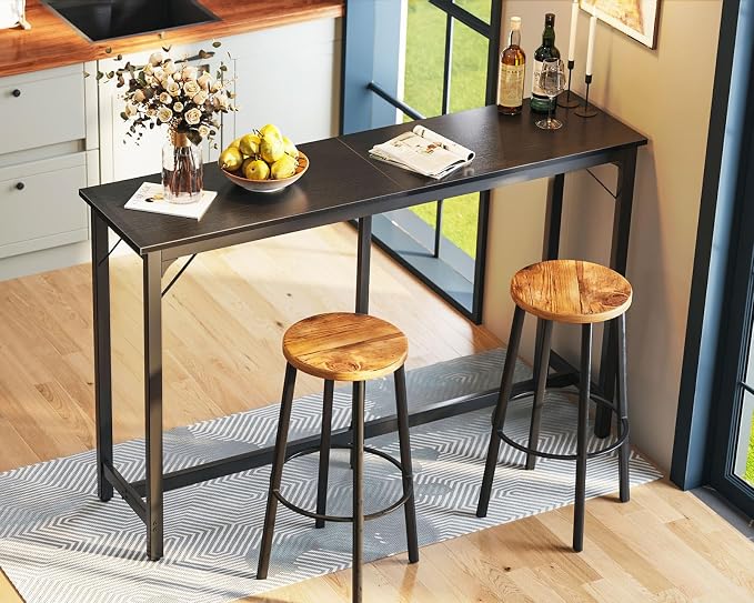 ODK 63 inch Bar Table, Bar Height Pub Table, Counter Height Bar Table, - Image 2