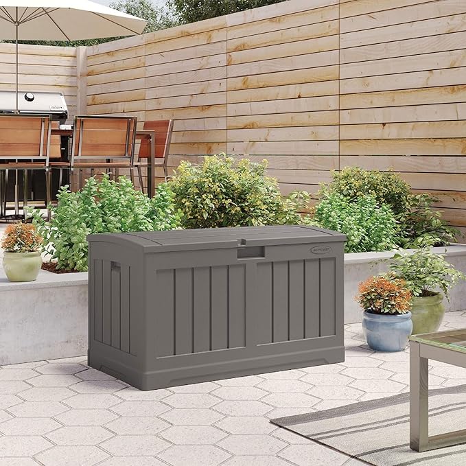 Suncast 50 Gallon Plastic Deck Box - Image 4