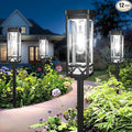 KOOPER Taller Solar Pathway Lights Outdoor, 12 Pack Upgraded Brighter Solar by KOOPER