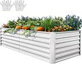 YITAHOME 6x3x2ft Large Raised Garden Bed Kit, Galvanized Metal Planter Box by YITAHOME