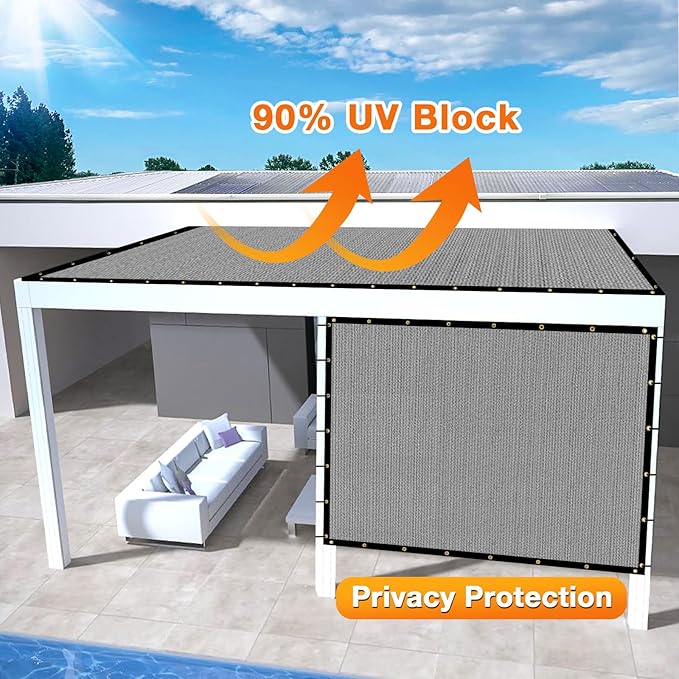 Artpuch Outdoor Pergola Shade Cover 23x23 FT Sun Shade Cloth - Image 3