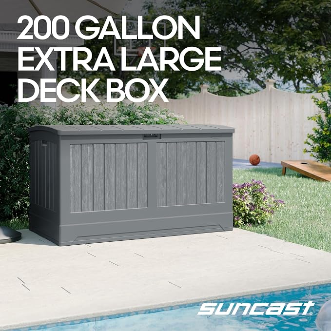 Suncast 200-gal. All-Weather Patio Deck Box, Made in the USA, - Image 2