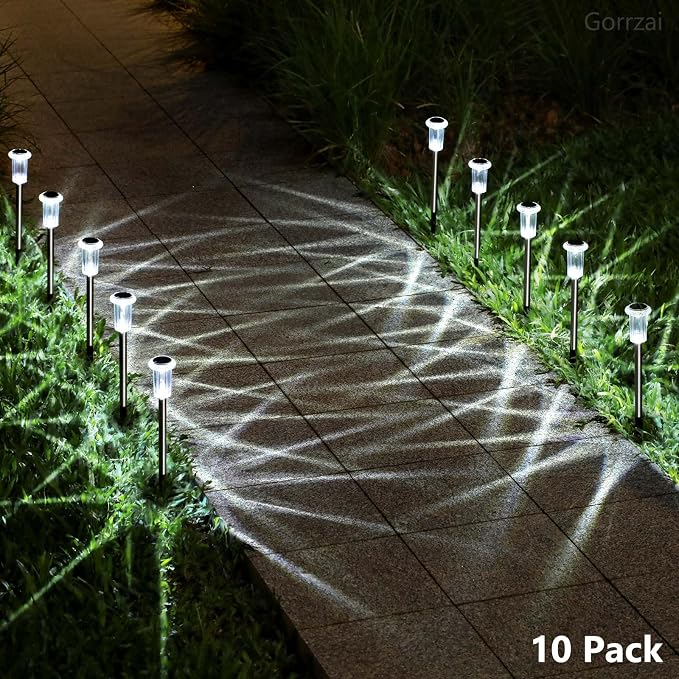 15 Pack Solar Pathway Lights Solar Lights Outdoor, Led Waterproof Yard Walkway - Image 6