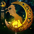 Moon Horsebird Wind Chime Outdoor, Handcrafted Metal Garden Wind Chimes by ShangTianFeng