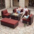 NICESOUL 7 Piece Outdoor Sofa Sectional by NICESOUL