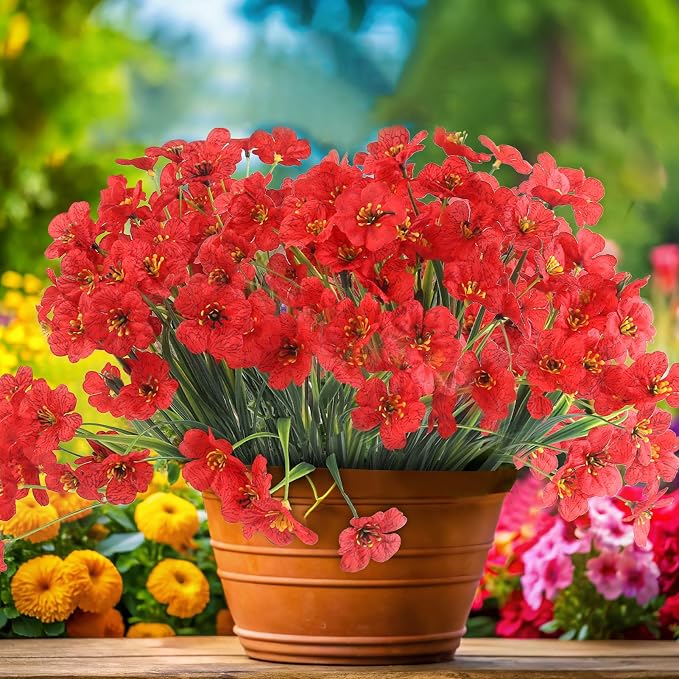 24 Red Bundles Artificial Flowers - Image 4