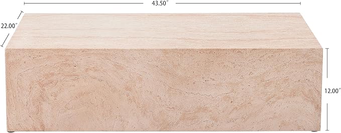 Christopher Knight Home Jorine 43.5" Outdoor Rectangular Coffee Table, - Image 2