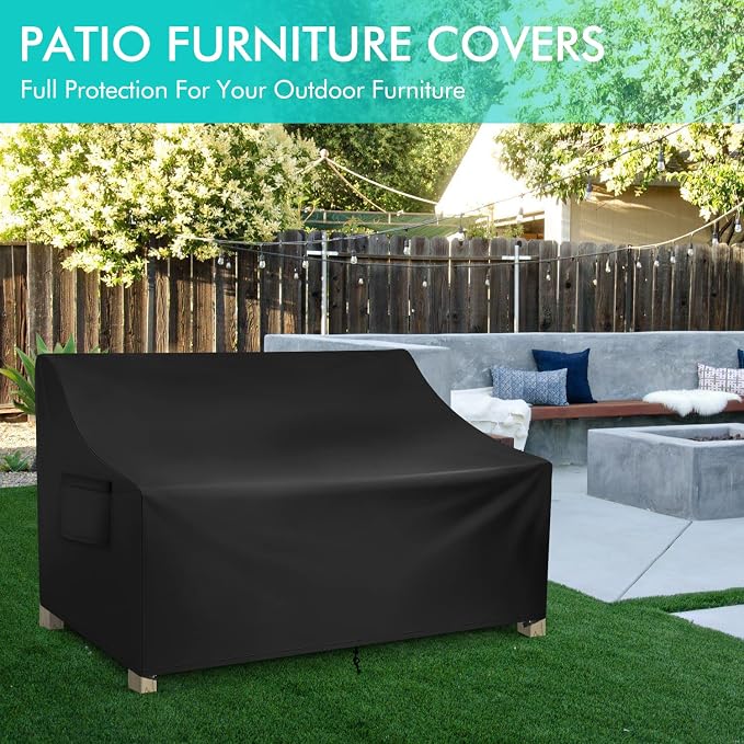 WLEAFJ Patio Sofa Cover Waterproof, 4-Seater Outdoor Sofa Cover, Heavy Duty - Image 6