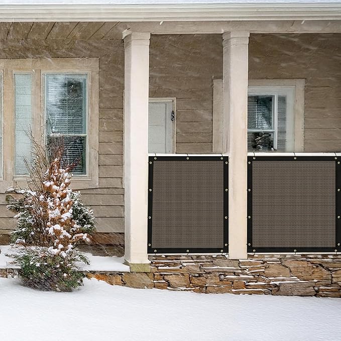 UPGRADE Privacy Fence Screen 3'x50' Brown Outdoor 90% Visibility Blockage 170 - Image 8